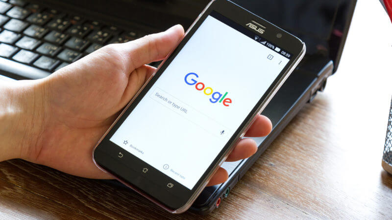 Google Curved Mobile Search Results Interface