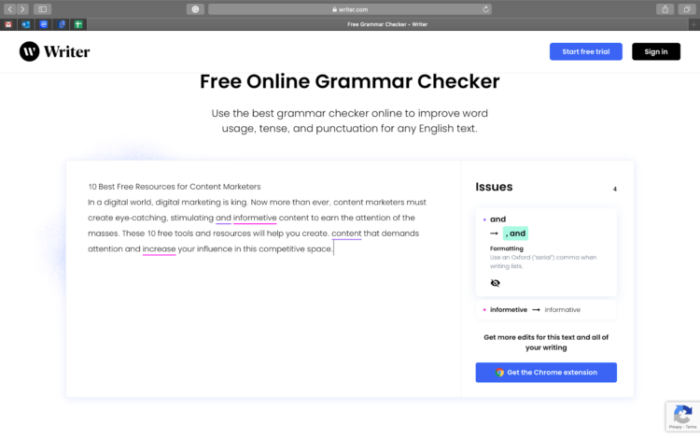 Grammar Checker Tools